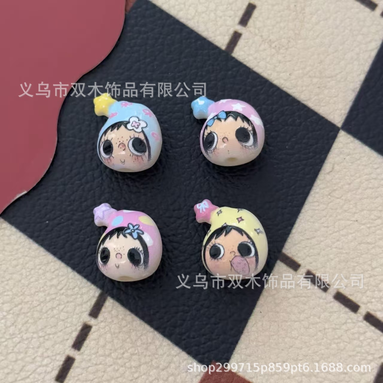 Phone Accessories Beads - 10 stuks bedrukte reliëf sterrenhanger yuyu