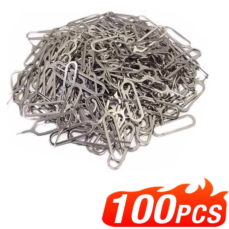 Sim Card Tool - 1-100PCS Anti-Lost Eject Sim Kaarten Lade