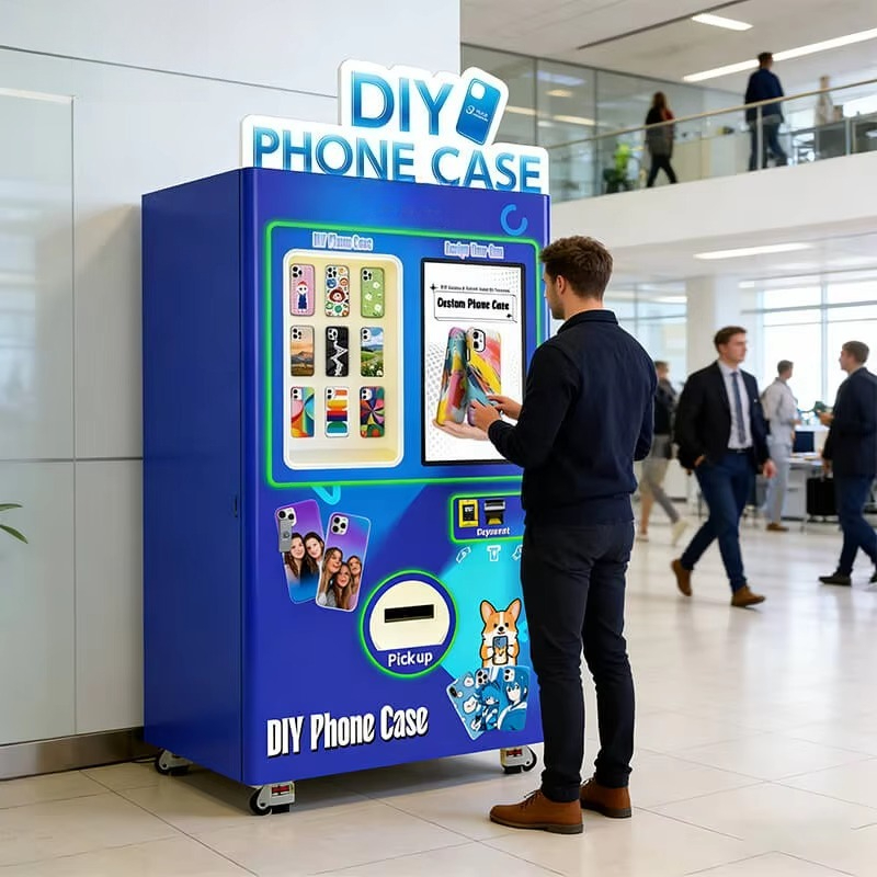 Phone Accessories Vending Machine - FOODLINE Telefoonhoesjes Automaat Veiligheidsvergrendeling Kastdeur Ontwerp