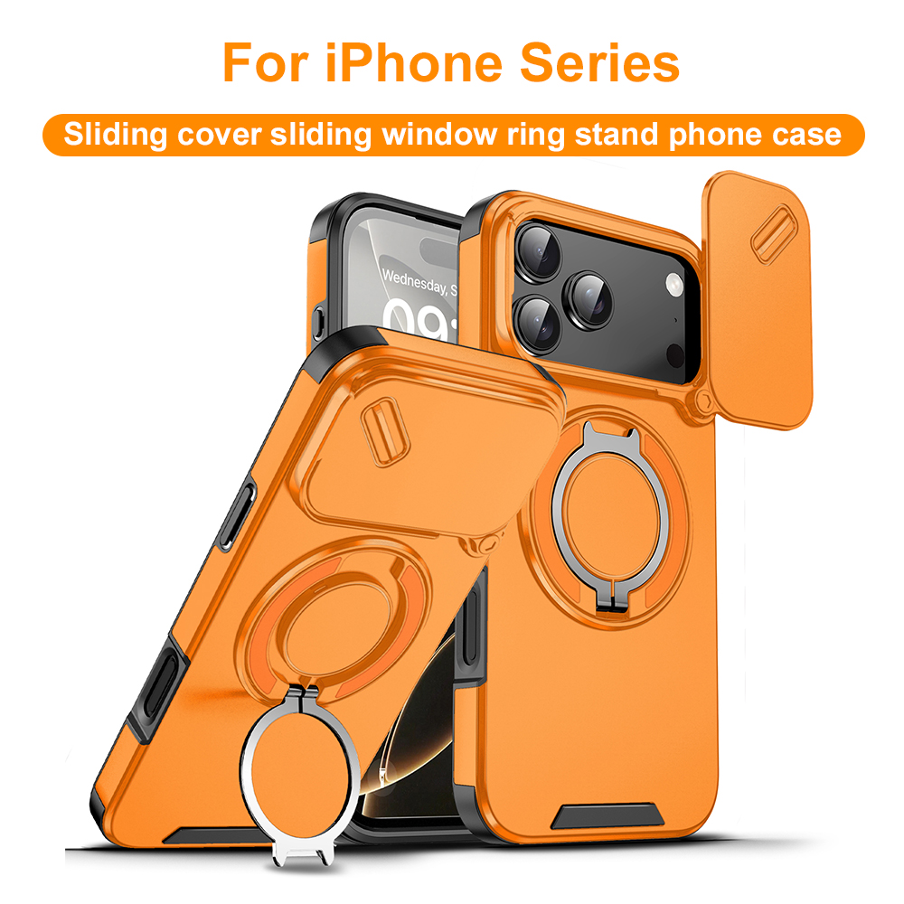 Phone Accessories Ring - Magnetische Ringstandaardhoes voor Apple iPhone 17