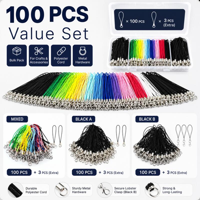 Phone Accessories Hanger - 100 stuks Lanyard Lariat Cords Kreeft