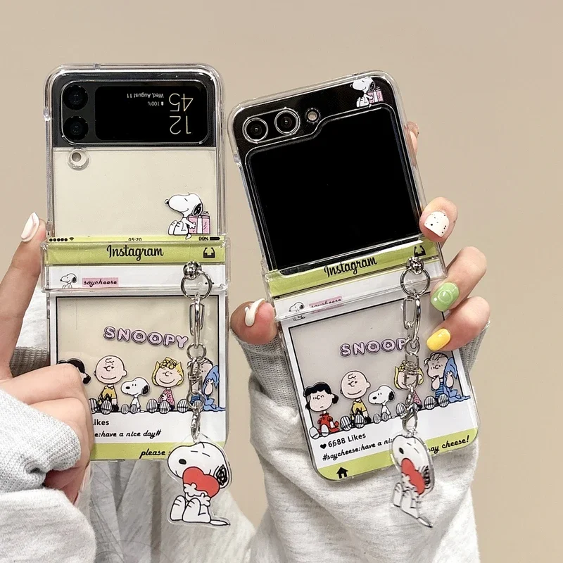 Z Phone Accessories - Schattig Cartoon Snoopy Charlie Brown Transparante