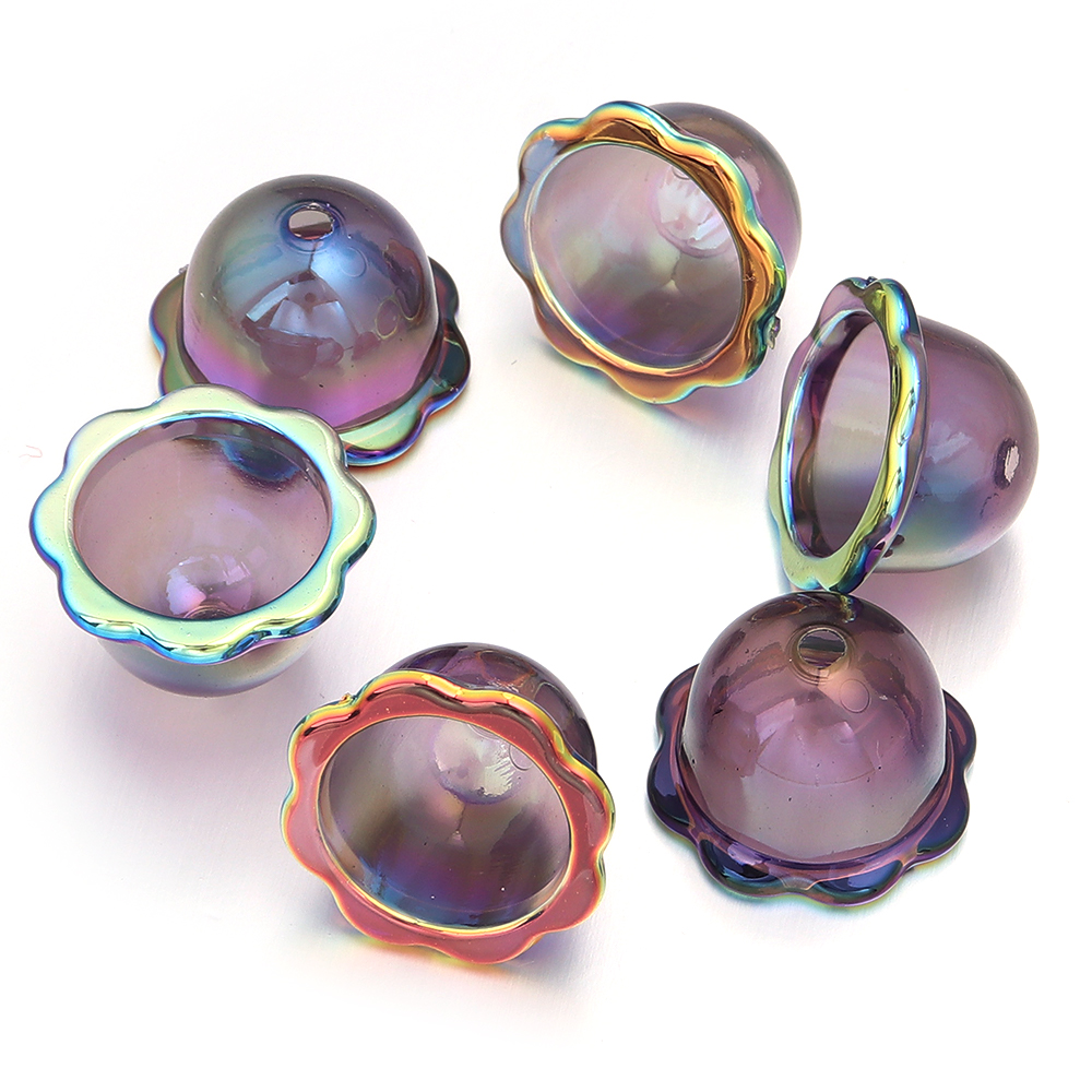 Phone Accessories Beads - 6 stuks transparante windbel kralen kleurrijke