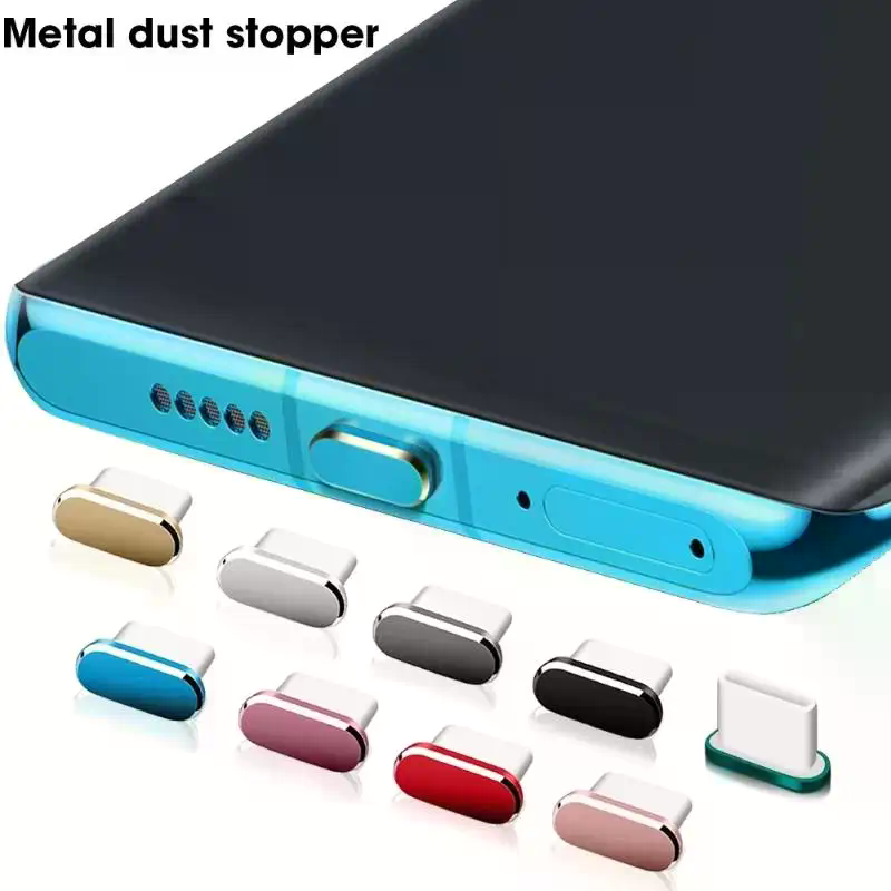 Phone Accessories For 11 Year Old Girl - Type C Stofplug Metalen Anti-Verlies Stofdichte