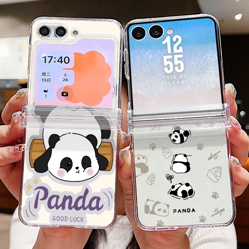 Z Phone Accessories - Cartoon Panda Geprint Telefoonhoesje voor Samsung