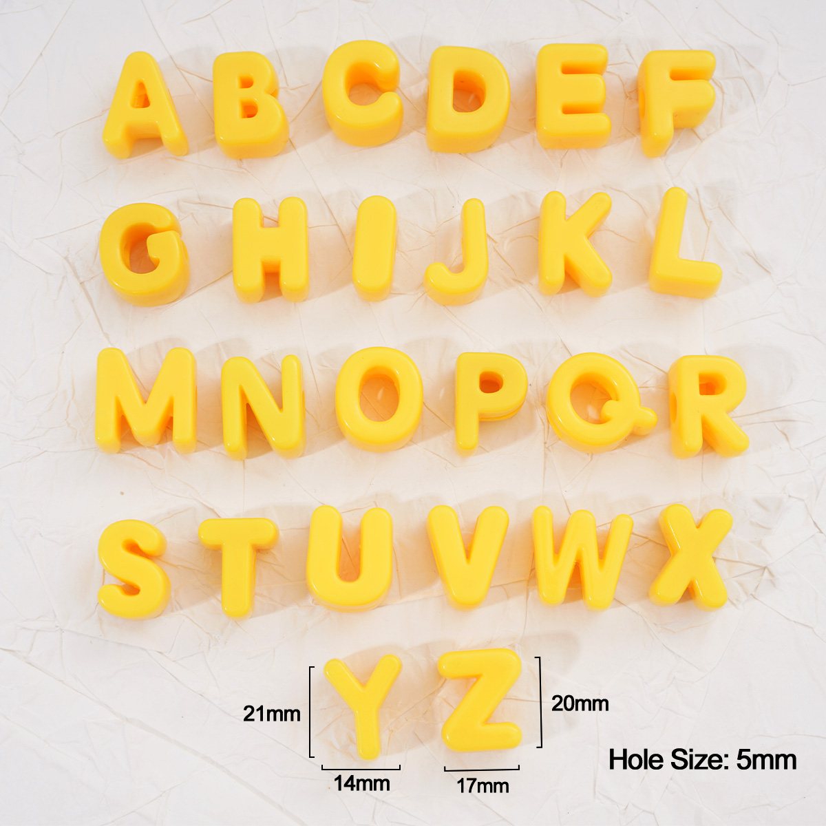 2 stuks gele acryl kralen met  - Phone Accessories Beads recensie en prijs