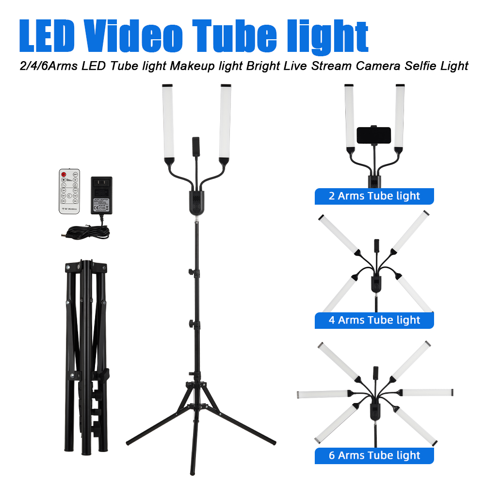 Selens 2/4/6-armige LED-tubeve - Led Strip Selfie recensie en prijs