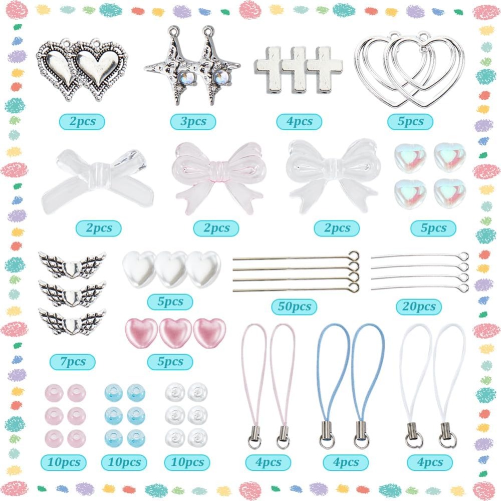 154 stuks DIY 8 sets telefoon  - Phone Accessories Beads recensie en prijs