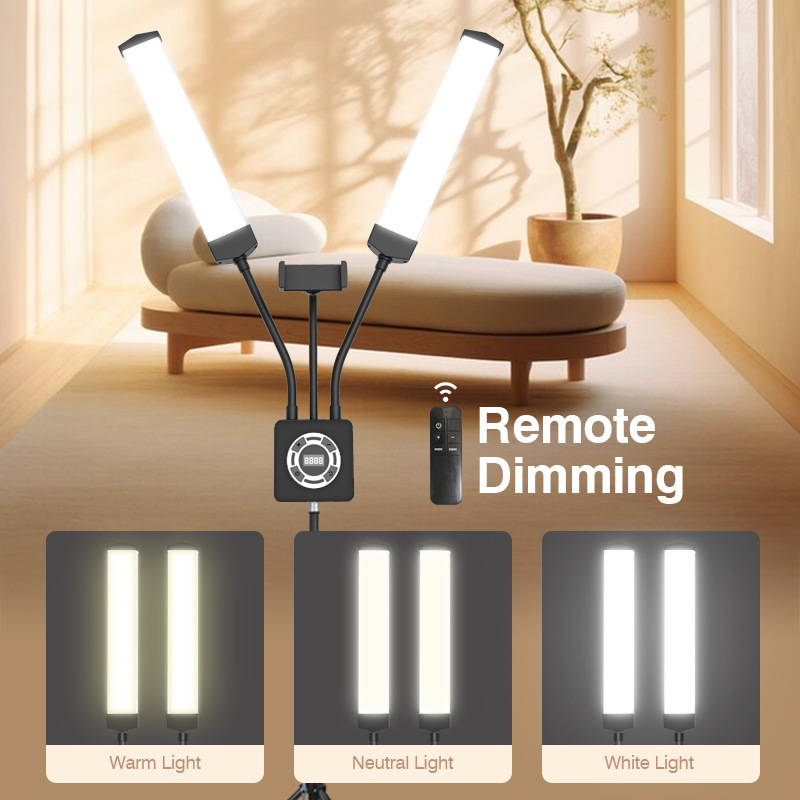 50W dubbele armen LED-invullic - Led Strip Selfie recensie en prijs