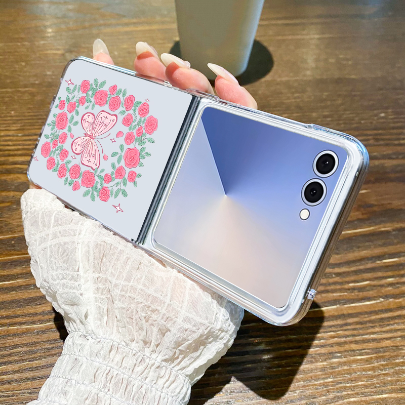 Roze bloemenpatroon telefoonho - Z Phone Accessories recensie en prijs