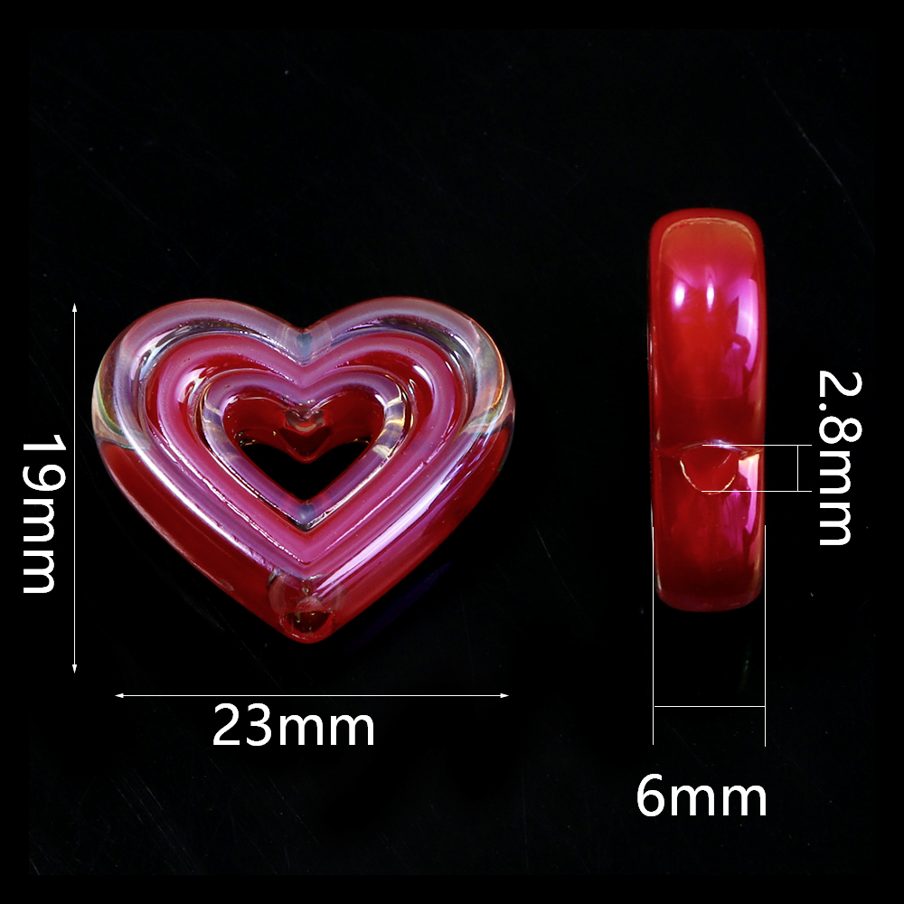 10 stuks transparant hart vert - Phone Accessories Beads recensie en prijs