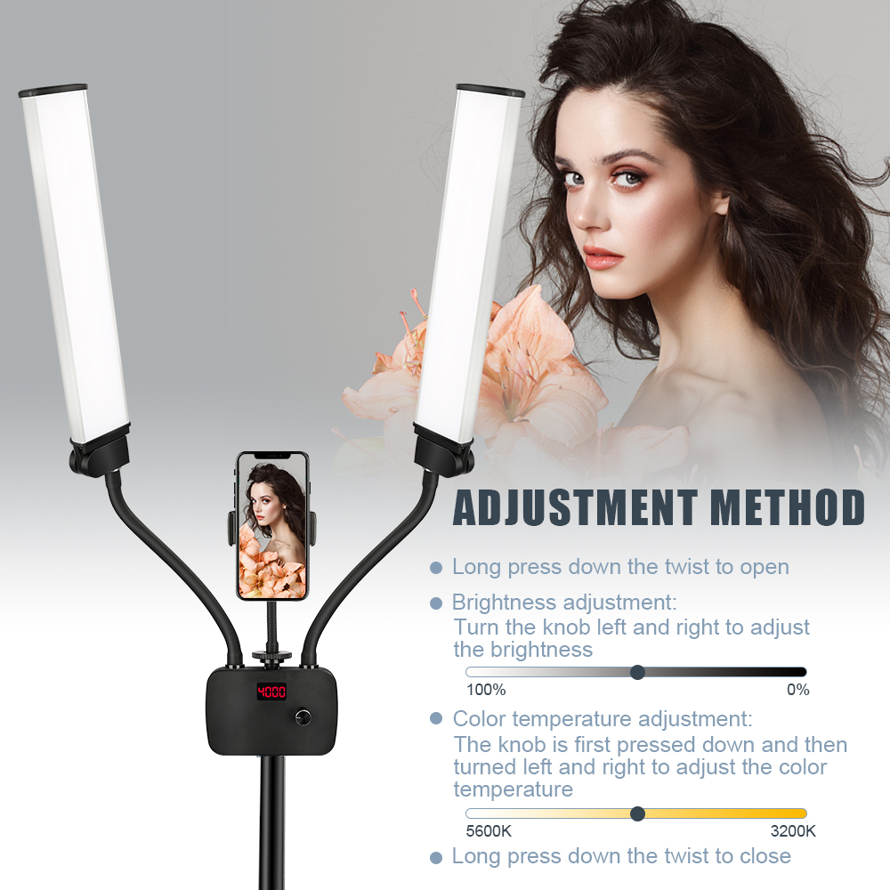 Dubbele armen LED Fill Photo S - Led Strip Selfie recensie en prijs