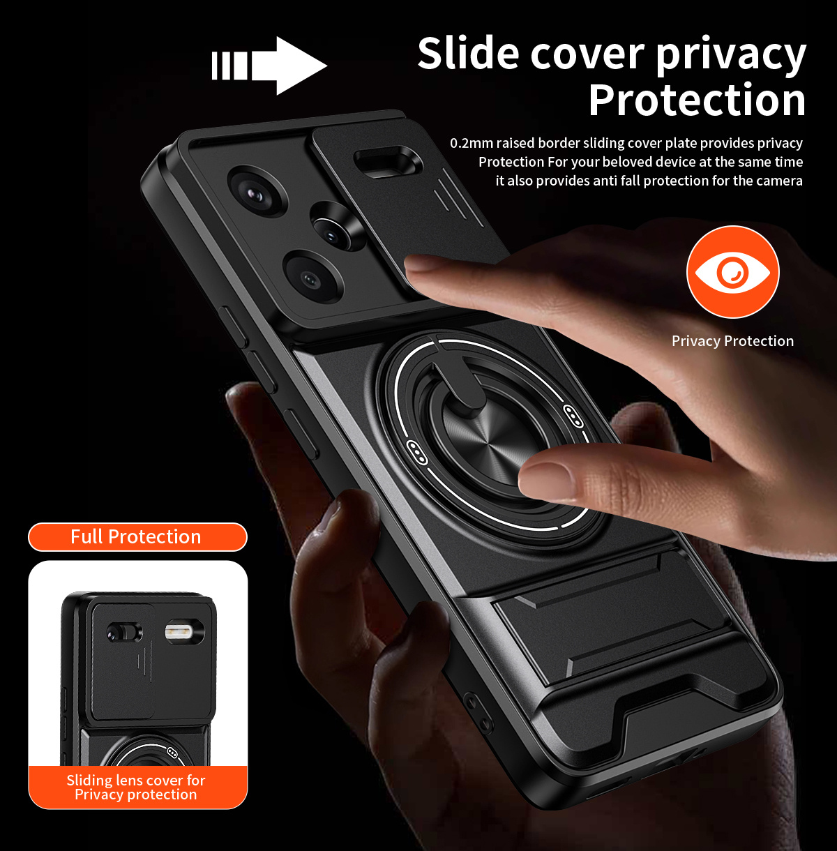Lens Slide Camera Telefoon Cas - Phone Accessories Ring recensie en prijs